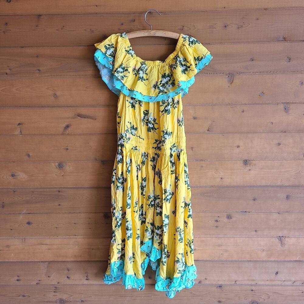 Matilda Jane Dress Hooked On A Feeling NWT Large Boho Yellow Cottagecore Prairie - Picture 3 of 4